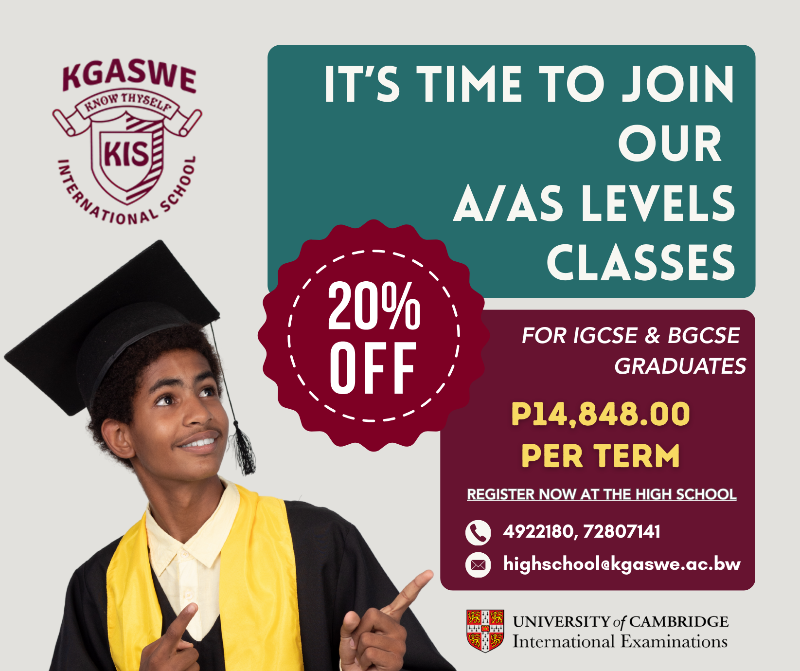 A/AS Level – Secure Your Spot Today!